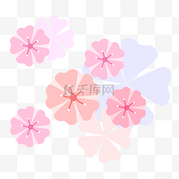 樱花花朵粉色矢量花