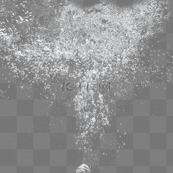 水底的气泡图片_精美水中气泡氧气气泡元素