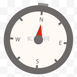 卡通矢量扁平指南针
