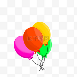胀气图片_气球多彩气球