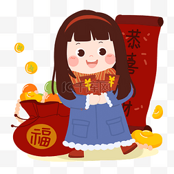 新年女孩红包