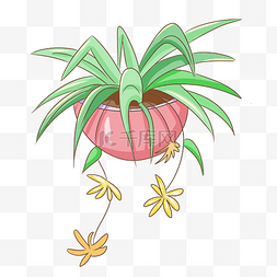 卡通黄花植物盆栽免扣元素个人vip和企业vip免费下载3d立体春天花朵