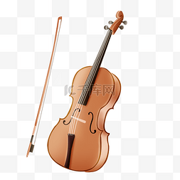 演奏插画图片_现代乐器小提琴插画