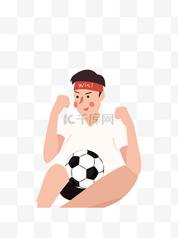 足球人物图片_卡通为世界杯加油元素设计