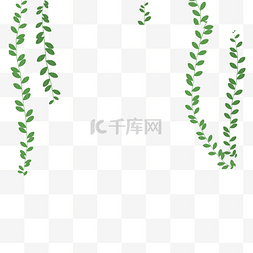 卡通植物枝条绿叶下载