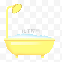 图图洗澡图图片_卡通浴缸设计矢量图