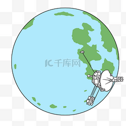 卫星接收器地球