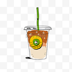 卡通食品饮品图片_手绘咖啡PNG免抠