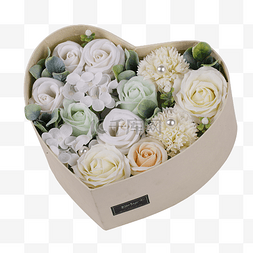 玫瑰爱心花朵图片_爱心花朵礼品盒礼物盒