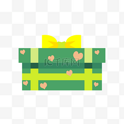 绿色鲜艳礼盒