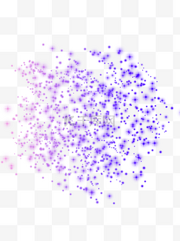 光效星光渐变粉紫发光装饰元素设