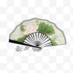 流苏挂穗图片_古风中国风折扇手绘风