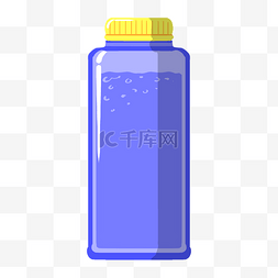 瓶盖打不开图片_半透明蓝色瓶子