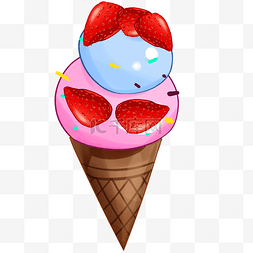  草莓冰淇淋