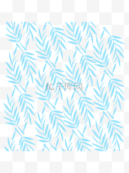 植物树叶纹理图片_树叶底纹矢量蓝色树叶装饰底纹