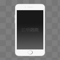 手机全面屏手机图片_白色精致手机模型PSD透明底