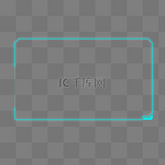 蓝色科技感边框线条