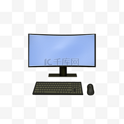 键盘图片_电脑之电脑仿真实物显示屏键盘鼠