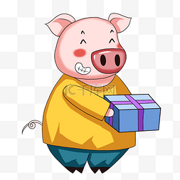漫画猪素材图片_粉红小猪可爱小猪漫画猪