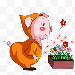 猪可爱动物图片_卡通小猪猪卡通动物可爱动物
