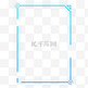 蓝色渐变发光现代几何方形科技边框