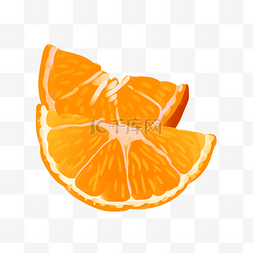 黄色的橙子装饰插画