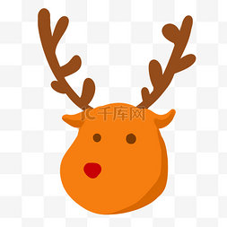 童话里的驯鹿图片_卡通圣诞驯鹿插画