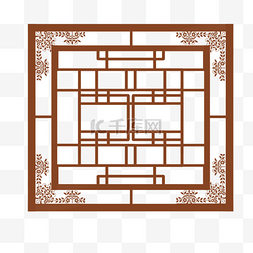 复古条纹图片_边条装饰复古窗棂