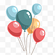 彩色气球免抠图