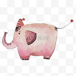 粉色大象图片_可爱大象动物