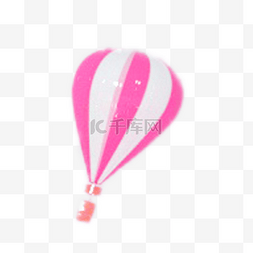 卡通粉色热气球图片_卡通粉色热气球下载