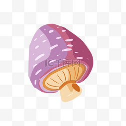 灰色手绘小蘑菇元素