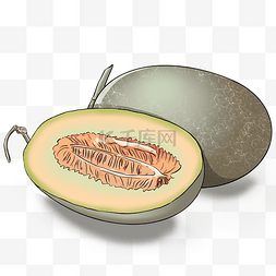 新疆虎纹图片_新鲜美味的水果哈密瓜