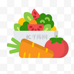 水果蔬菜插画图片_蔬菜组合免抠PNG