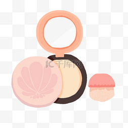 定妆bb霜图片_美妆节化妆品粉饼png格式