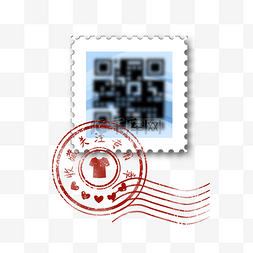 创意二二维码图片_邮票创意个性二维码设计