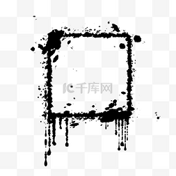 中国风黑色框架图片_黑色水墨框架