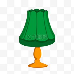 绿色灯罩台灯