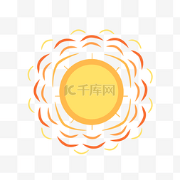 儿童卡通渐变太阳