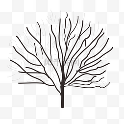 树干树枝枯树图片_黑色干枯的树枝根根