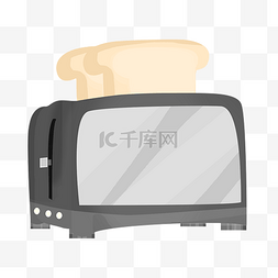 手绘家庭电器图片_家庭厨具面包机插画