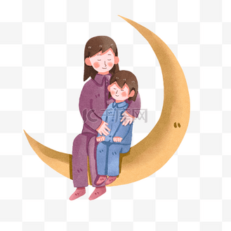 手绘六宫格图片素材_世界睡眠日美好入梦六