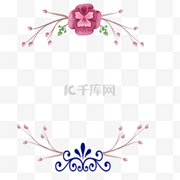 海报鲜花图片_装饰花卉邀请函边框