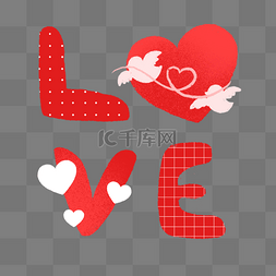 love字体素材图片_可爱love字体