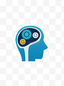 科技机械齿轮图片_人工智能蓝色科技机械齿轮AI大脑