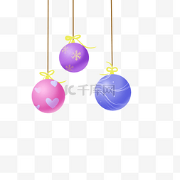 圣诞装饰彩球图片_圣诞装饰彩球
