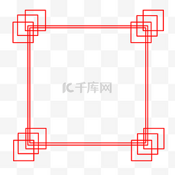 红色新年边框