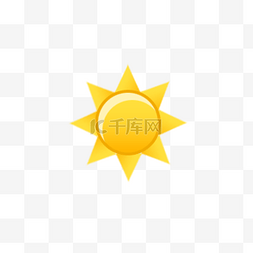 温暖无限图片_矢量图黄色的太阳