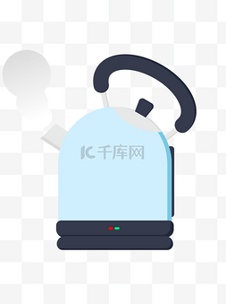 烧水沏茶图片_ai矢量家用电器烧水开水壶可商用