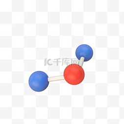 连接税局图片_红色二氧化氮分子形状素材